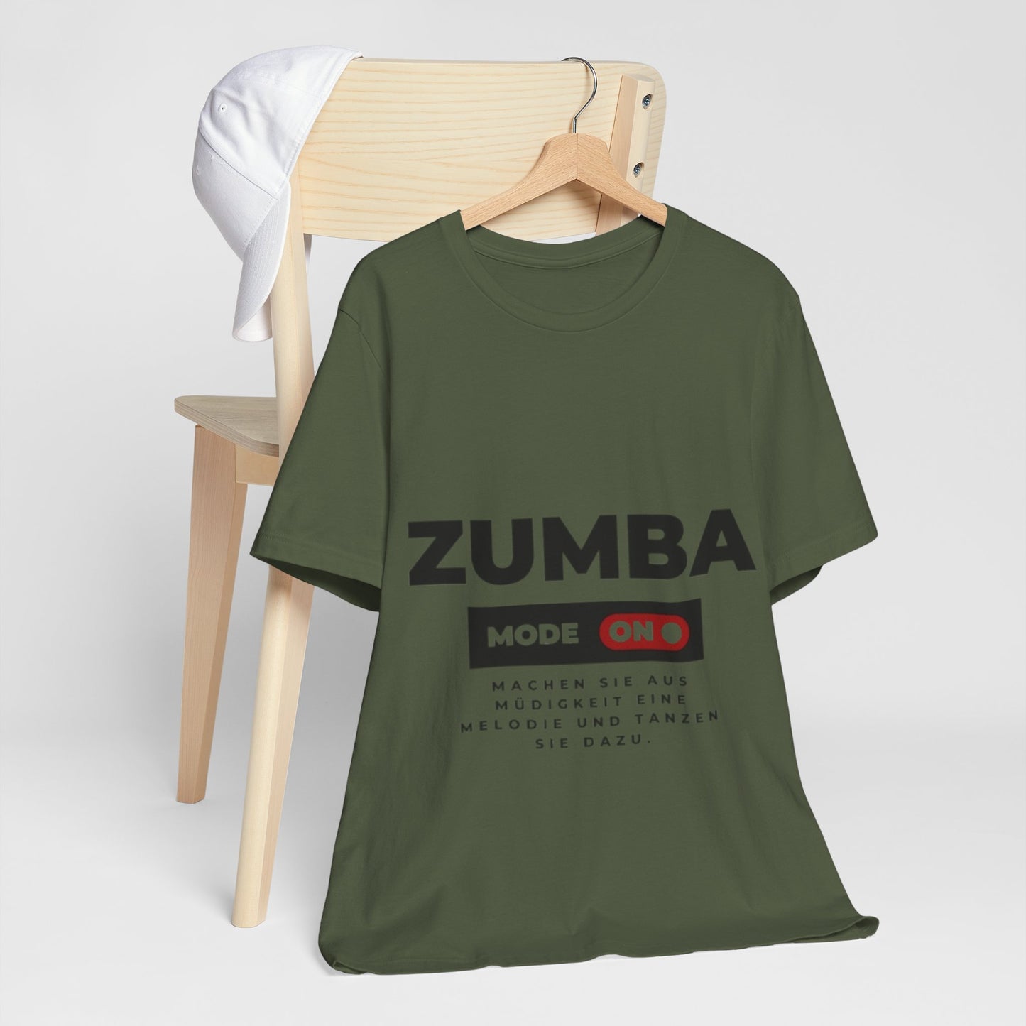 Zumba Mode On Unisex Tee, Fitness Shirt, Dance Apparel, Workout Top, Gift for Zumba Lovers, Activewear