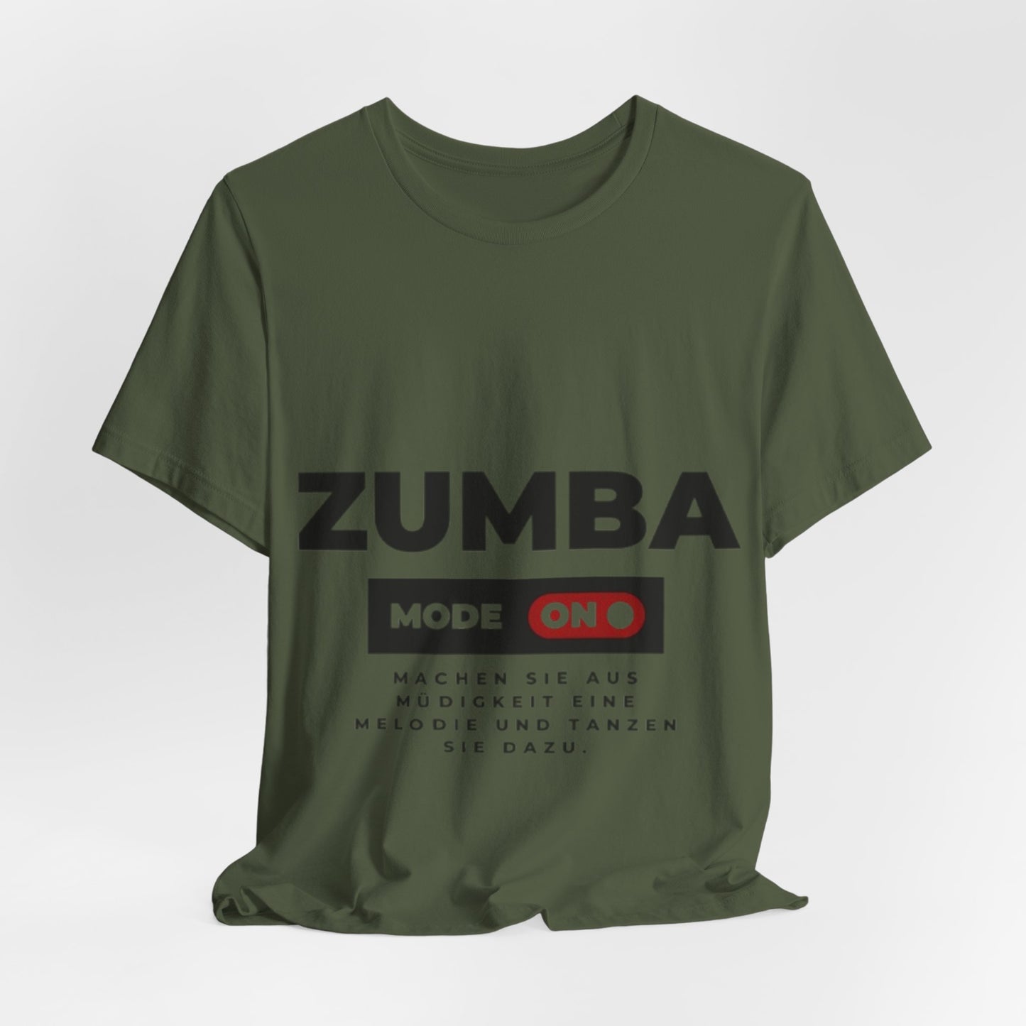 Zumba Mode On Unisex Tee, Fitness Shirt, Dance Apparel, Workout Top, Gift for Zumba Lovers, Activewear